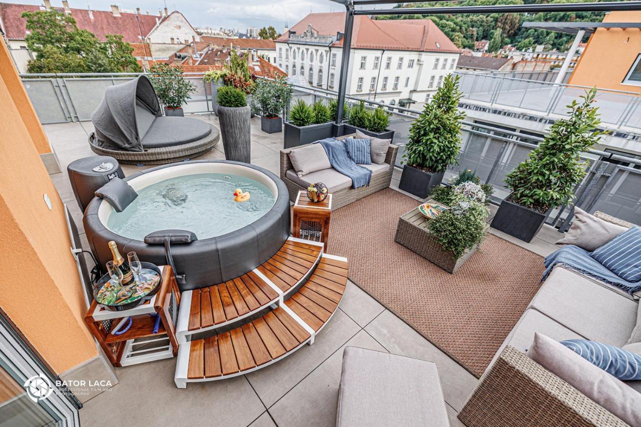 Apartmán Bükk Penthouse, panoráma jacuzzival Miškovec Exteriér fotografie